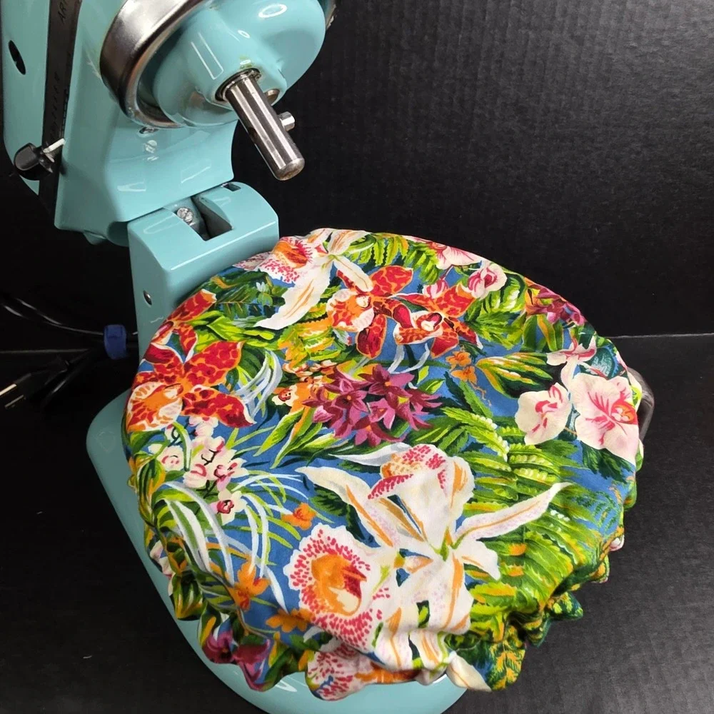 Tropical Flowers Goldenrod Floral KitchenAid Mixer Mixing Bowl Cover Baking